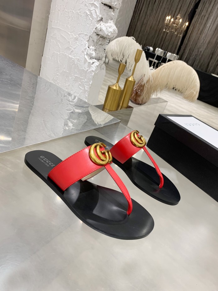 Gucci Counter Quality Sheepskin Lining Women Silde Slipper With Box GCSP-002