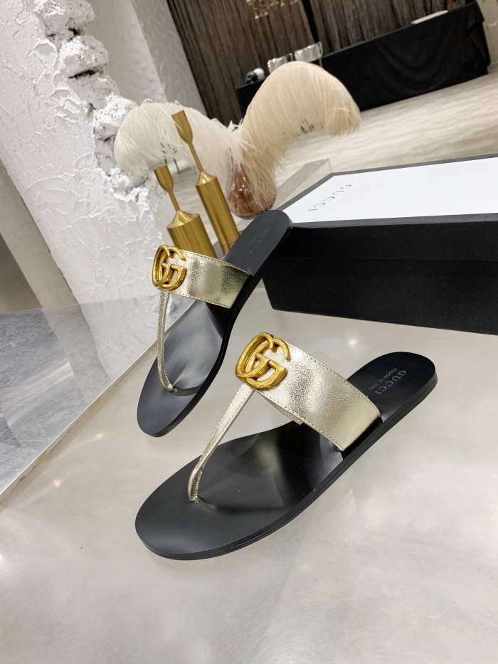 Gucci Counter Quality Sheepskin Lining Women Silde Slipper With Box GCSP-002