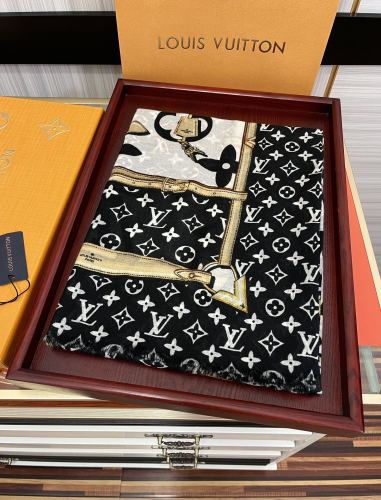 LV Double Sided Ring Fleece Scarf High Quality with Box SCF-021
