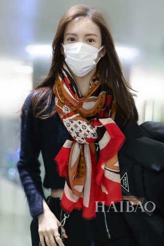LV Floral Overlapping Scarf High Quality with Box SCF-005