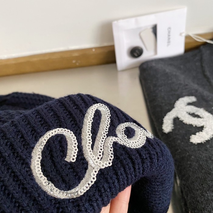 Chanel Embroidery Beanie with Box BEN-015