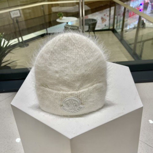 Moncler Angora Wool Knitted Thick Cuffed Beanie with Box BEN-040