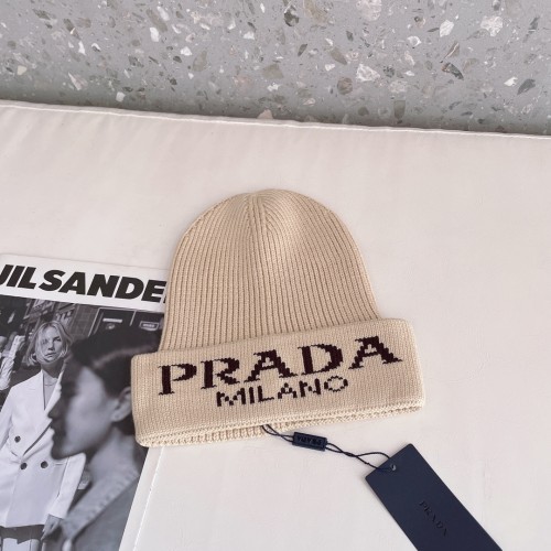 Prada Wool-Blend Knitted Hat with Box BEN-024