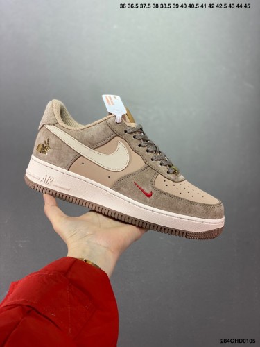 Company Level High Quality Nike Air Force 1'07 Low Imported Suede Built-in Full Palm Air Cushion BS9055-814 Sneaker with Box HYAF-001