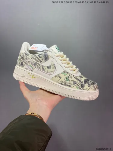 Company Level High Quality Undefeated Joint Nike Air Force 1 Low SP ''USD money  3M Built-in Full Palm Air Cushion CW1188-301 Sneaker with Box HYAF-073