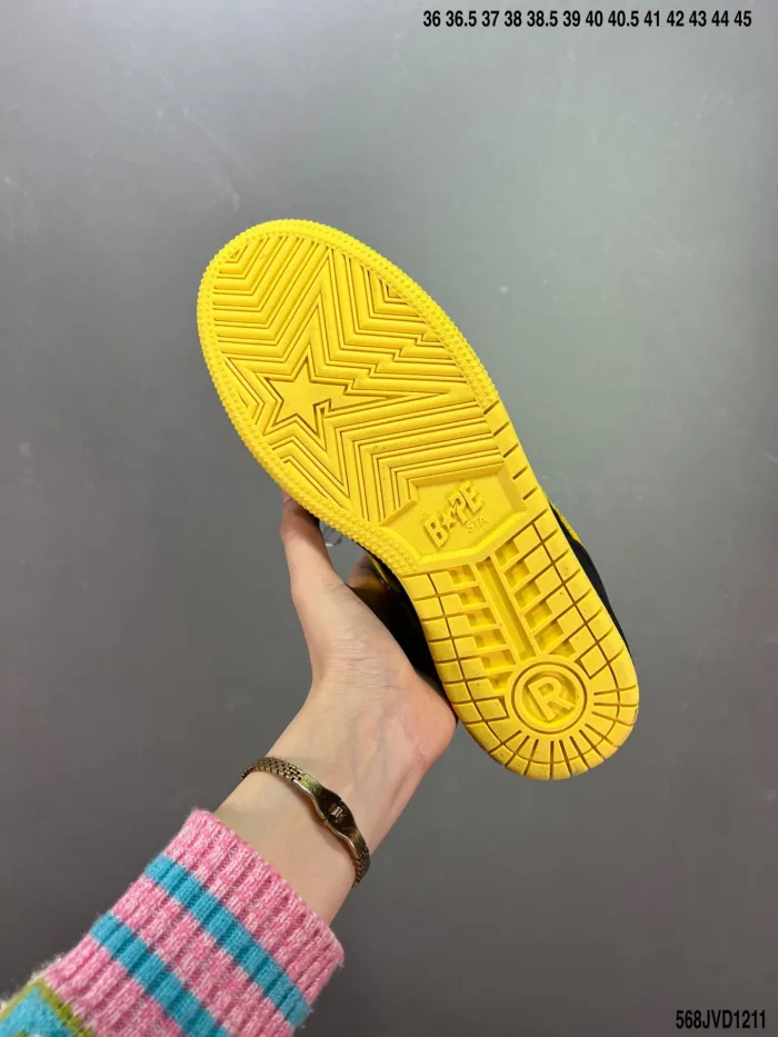 Company Level High Quality Bape Joint Nike Air Force 1 Sea Glass Insole Built-in Full Palm Air Cushion Sneaker with Box HYAF-109
