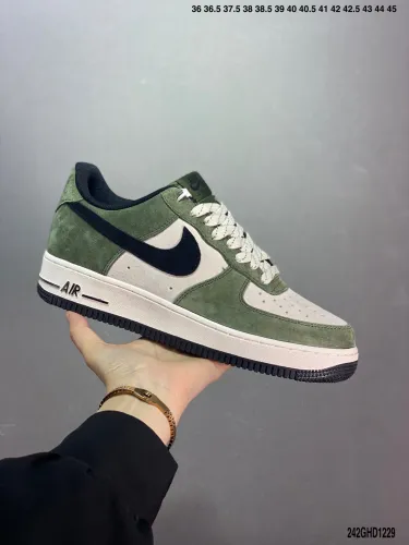 Company Level High Quality Nike Air Force 1 07 SU19 Low Built-in Full Palm Air Cushion BQ8273-302 Sneaker with Box HYAF-042