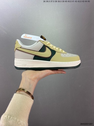 Company Level High Quality Nike Air Force 1 07 LV8 Light Blue/Love  Rigid Grain Calfskin Upper Material Full Palm Built-in Air Cushion LJ8822 Sneaker with Box HYAF-142