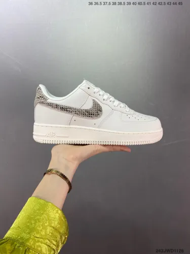 Company Level High Quality Nike Air Force 1 Low Crocodile Pattern DX2678-101 Sneaker with Box HYAF-216