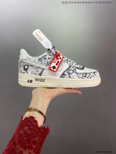 Company Level High Quality Nike Air Force 1 Low Full Palm Built-in Honeycomb Air Cushion DO7569-003 Sneaker with Box HYAF-192