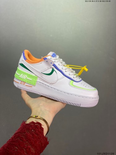 Company Level High Quality Nike Air Force 1 Low For Women Full Palm Built-in Honeycomb Air Cushion FB3718-100 Sneaker with Box HYAF-198