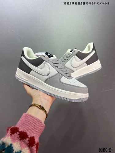 Company Level High Quality Nike By You Air Force 1'07 Low Retro SP Rigid Grain Calfskin Upper Material Full Palm Built-in Air Cushion DH2296-668 Sneaker with Box HYAF-191
