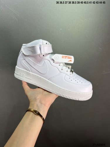 High Quality Nike Air Force 1 Mid Magic Buckle Full Palm Built-in Honeycomb Air Cushion DJ3911-105 Sneaker with Box HYAF-371