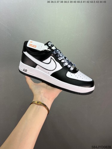 Company Level High Quality Nike Air Force 1 07 LV8 Good Bye  Low Rigid Grain Calfskin Upper Material Full Palm Built-in Air Cushion DR9867-161 Sneaker with Box HYAF-489