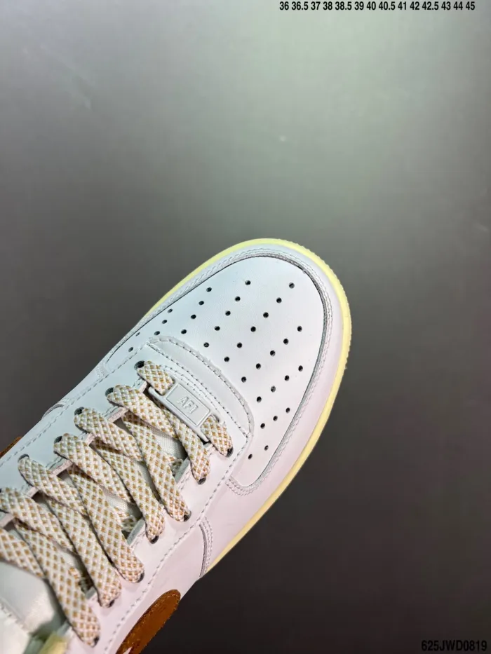 Company Level High Quality Nike Air Force 1'07 Low Milk White/Coconut Rigid Grain Calfskin Upper Material Full Palm Built-in Air Cushion 625JWD0819 Sneaker with Box HYAF-522