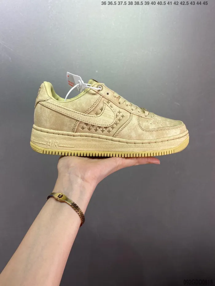 Company Level High Quality Nike Air Force 1’07 Low PRM NAl-KE Cha  3D Sprayed Canvas Leather Upper Materia Full Palm Built-in Air Cushion DV4247-211 Sneaker with Box HYAF-525
