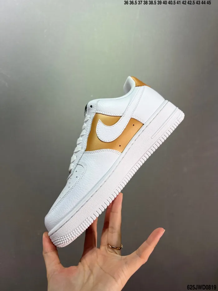Company Level High Quality Nike Air Force 1'07 Low Milk White/Coconut Rigid Grain Calfskin Upper Material Full Palm Built-in Air Cushion 625JWD0819 Sneaker with Box HYAF-522