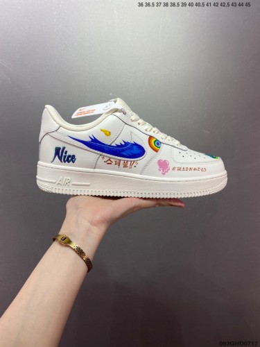 Company Level High Quality Nike Air Force 1 07 Full Palm Built-in Air Cushion CW2288 Sneaker with Box HYAF-578
