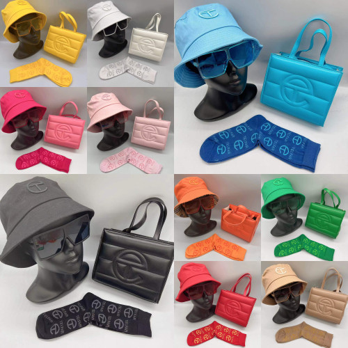 TELFAR BAG Fashion Women Bag + Sock+ hat + sunglassess Set with OPP Packing BBAG-023