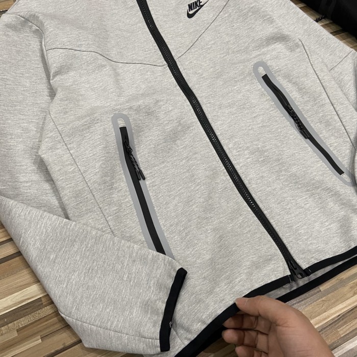 Nike High Quality Men Fashion Embroidery Logo Loose Breathable Hooded Knit Jacket with All Tags NKC-026