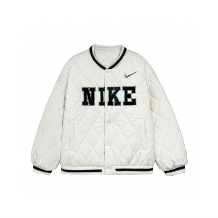 Nike High Quality Men and Women Fashion 100% Cotton Lace Velvet Diamond Check Padded Jacket with All Tags NKC-027