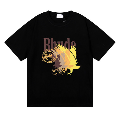 Rhude Fashion Loose 100% Cotton T-shirt For Men and Women RHD-069