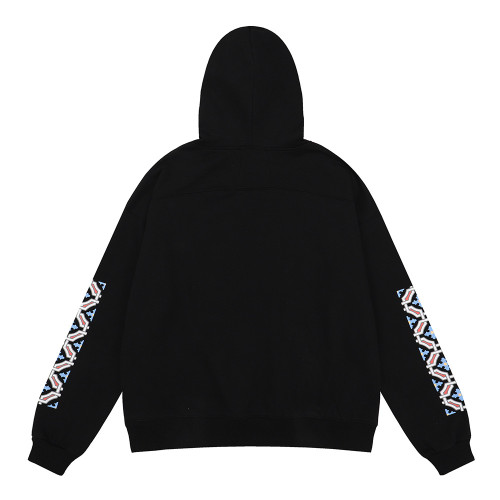 Rhude Fashion Loose 100% Cotton Castle Print Loose Casual Hooded Hoodie For Men and Women RHD-061