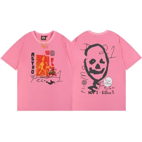 Hip Hop Kanye Fashion Loose 100% Cotton Travis T-shirt For Men and Women KAYE-010