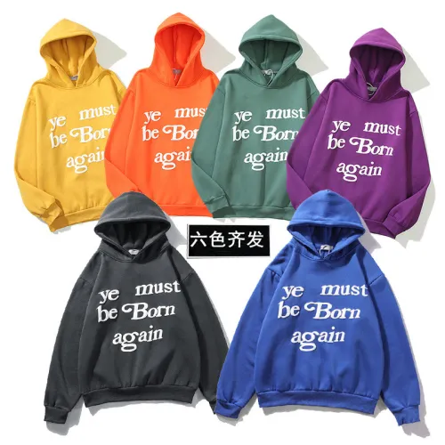 Hip Hop Kanye Fashion Loose 100% Cotton Foam Hooded Hoodie For Men and Women KAYE-001