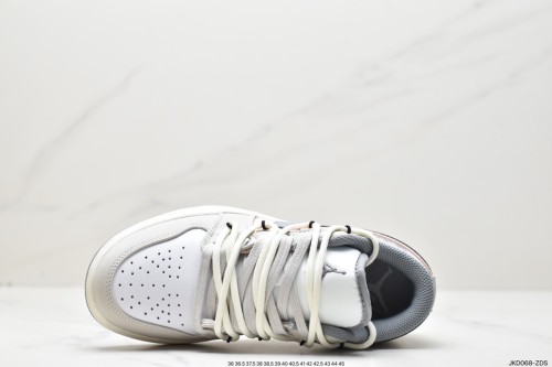 Company Level High Quality Nike Air Jordan 1 Low Top Layer 553560 053 Sneaker with Box HYAJ-033