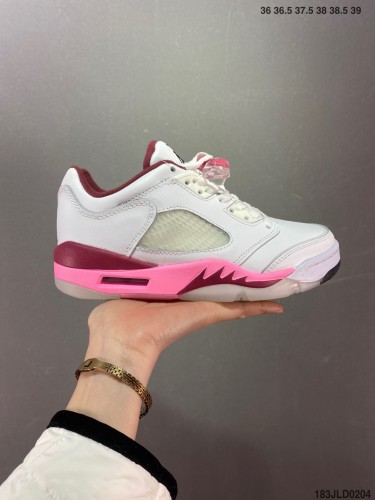 Company Level High Quality Nike Air Jordan Retro 5 Suede Leather Upper Jumpman DX4390-116 Sneaker For Women with Box HYAJ-036