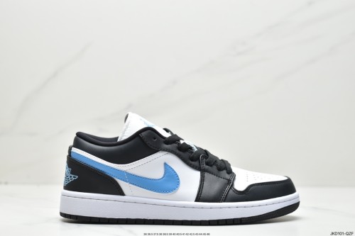 Company Level High Quality Nike Air Jordan 1 Low True Blue  Nappa Top Layer Leather Stitching Cow Split Leather Upper Material Real Sole Air Cushion Built-in In The Midsole Glue Injection Hole DM1199-140 Sneaker with Box HYAJ-079