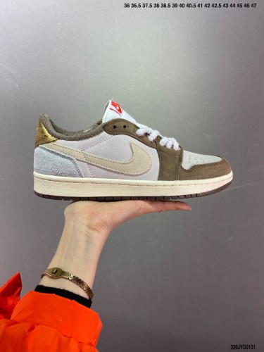 Company Level High Quality Nike Air Jordan 1 Low Full Rubber Insole DZ2768 Sneaker with Box HYAJ-050