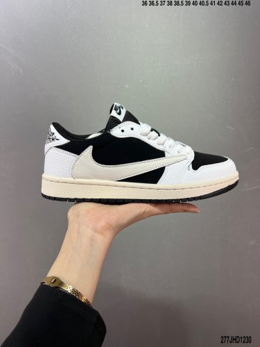 Company Level Bargain Price High Quality Travis Scott Joint Nike Air Jordan 1  Reverse Mocha  Top Layer DM7866-162 Sneaker with Box HYAJ-072