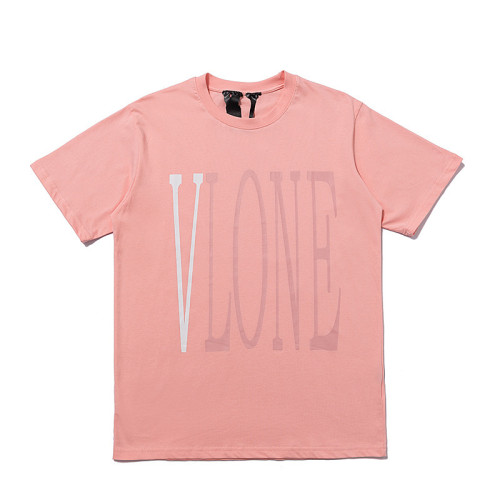 VLONE 95% Cotton Couple Limited Girls Pink T-Shirt VT-080