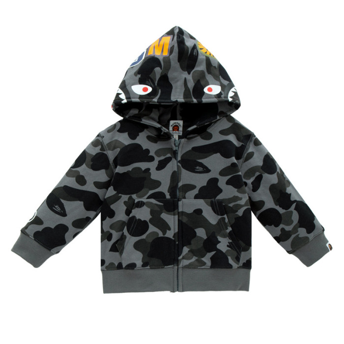 Kid's Bape BAPE WGM Camouflage 98% Cotton Hoodied Hoodie (3~8 years) BPH-290