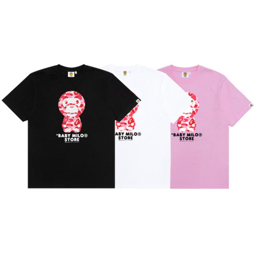 Kid's and Aparent BABY MILO BAPE 230g 99% Cotton Camouflage Ape T-shirt (3~8 years) BPH-380