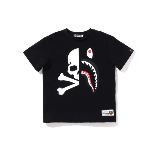 Kid's and Aparent BEII&BAPE 230g 99% Cotton Skull&Shark T-shirt (3~8 years) BPH-388