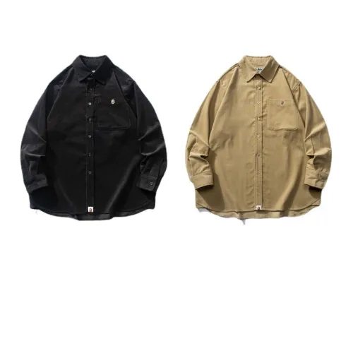 Adult Bape Fasion 95% Cotton Corduroy Men's Shirt BPH-010