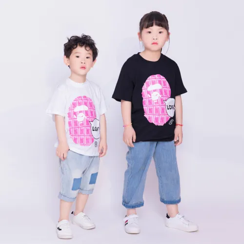 Kid's BEII&BAPE 98% Cotton Chocolate Design T-shirt (3~8 years) BPH-452