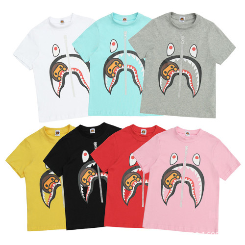 Kid's BEII&BAPE 100% Cotton Shark T-shirt (3~8 years) BPH-466