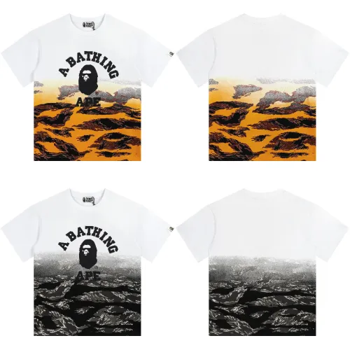 Adult Bape Fasion 95% Cotton Tiger Camouflage Print  Ape T-shirt BPH-055