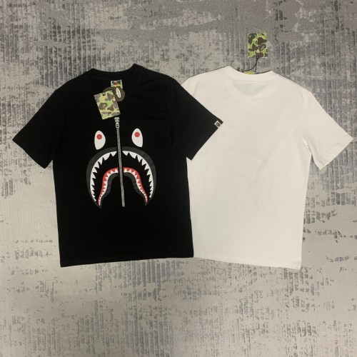 Adult Bape Fasion 230g 95% Cotton Shark T-shirt BPH-079