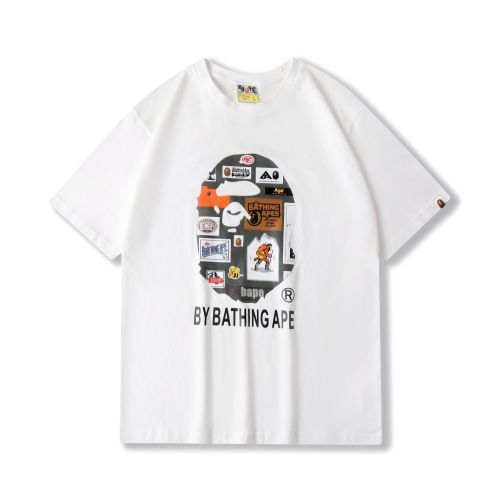 Adult Bape Fasion 95% Cotton Multi-label Ape T-shirt BPH-104