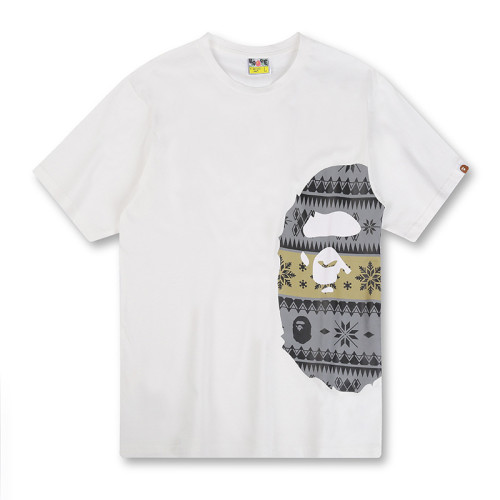 Adult Bape Fasion 95% Cotton Cashew Print Ape T-shirt BPH-144