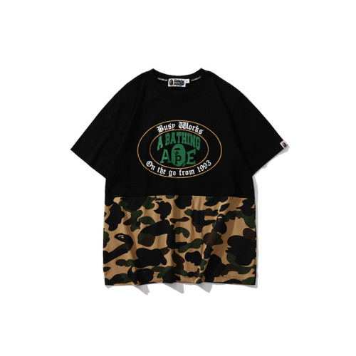 Adult Bape Fasion 95% Cotton Camouflage Ape T-shirt BPH-153