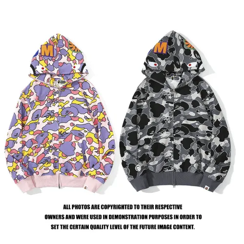 Adult Bape Fasion 95% Cotton Camouflage Shark Hoodied Hoodie BPH-170