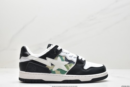 Company Level High Quality BAPE Sk8 Sta Low Soft Suede with Rubber Sole Sneaker with Box BPS-008