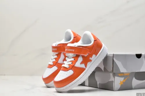 Company Level High Quality Kid's BAPE Sk8 Sta Low Ortholite Cushioning Material Sole Sneaker with Box BPS-030