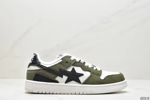 Company Level High Quality BAPE Sk8 Sta Low Soft Suede with Rubber Sole Sneaker with Box BPS-027